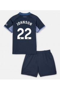 Fotbalové Dres Tottenham Hotspur Brennan Johnson #22 Dětské Venkovní Oblečení 2023-24 Krátký Rukáv (+ trenýrky)